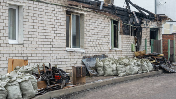 Professional Soot Cleanup technician working in Sugar Land, TX